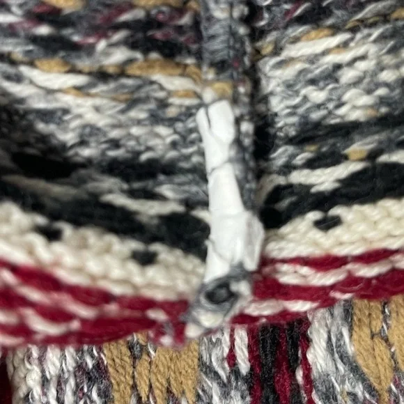 Carly Blake multi colored mock turtleneck pull over cotton sweater women’s M - Picture 13 of 15